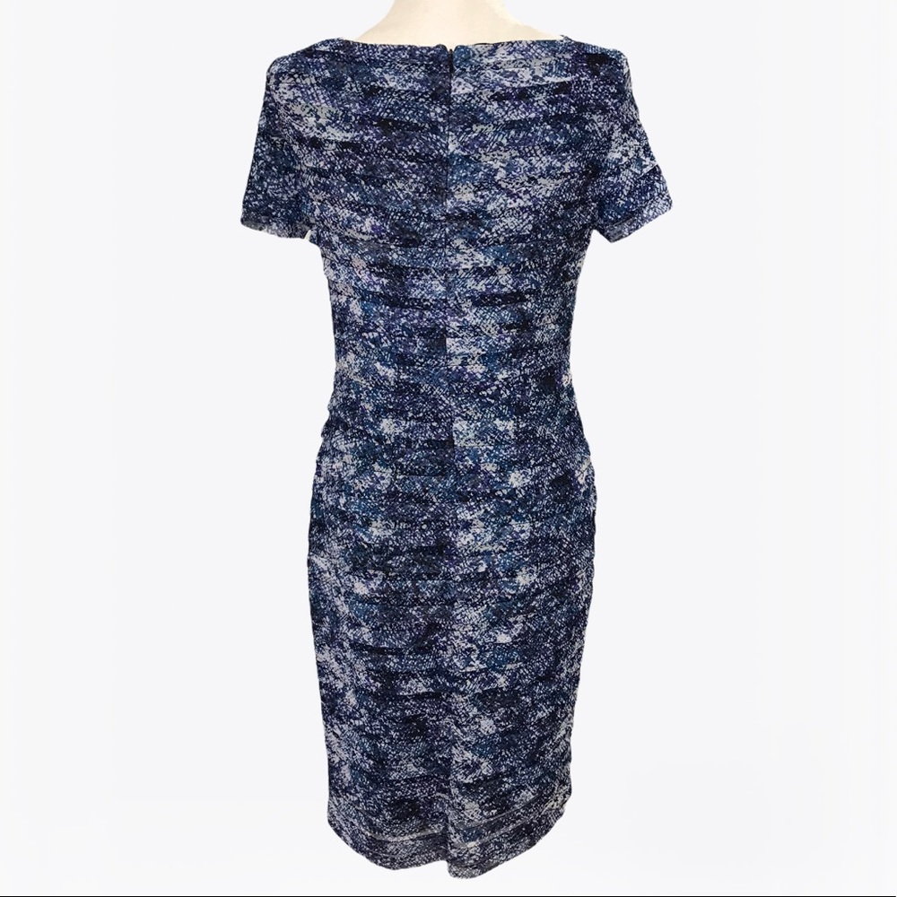 Adrianna Papell Ruffle Sheath Women’s Midi Dress - 6/8 - Picture 5 of 17